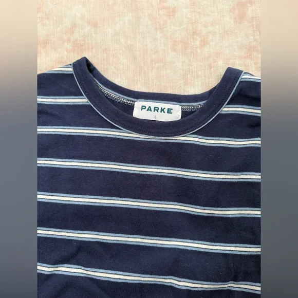 Parke Maggie & Emma Collection Long Sleeve Striped Tee - Picture 2 of 6